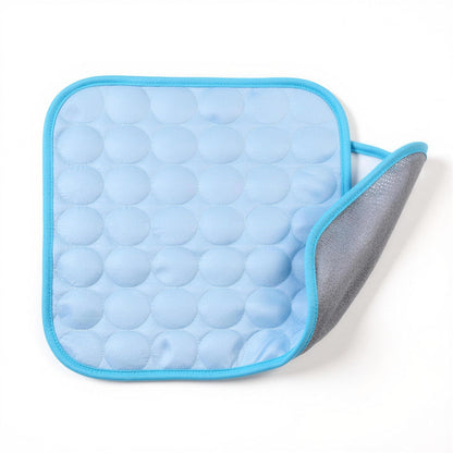 PawFresco ChillMat ice-silk cooling mat for dogs and cats — quilted top with a bound edge