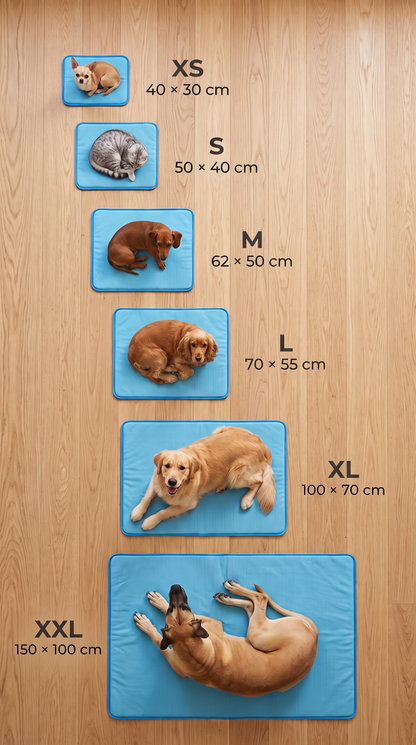 PawFresco ChillMat™ — Ice-Silk Cooling Mat for Dogs & Cats